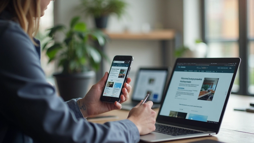 Verschillende apparaten (smartphone, tablet, laptop) die dezelfde website in responsive layout tonen